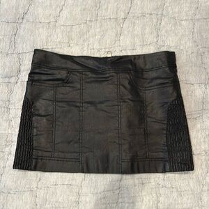 All Saints excellent condition faux leather mini skirt